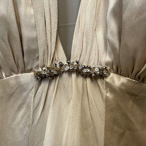 White House Black Market - Silk Halter Dress Size 6